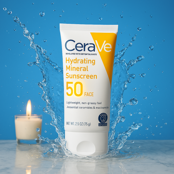 4 in 1 Cerave Skincare Set – Night Cream, Retinol Serum, Acne Foaming Cream Cleanser, And Hydrating Mineral Sunscreen Spf 50| Dermatologist Developed