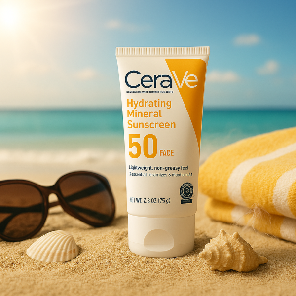 4 in 1 Cerave Skincare Set – Night Cream, Retinol Serum, Acne Foaming Cream Cleanser, And Hydrating Mineral Sunscreen Spf 50| Dermatologist Developed
