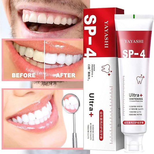 Sp-4 Ultra Whitening Toothpaste Probiotic|Stain Remover| Protects Gums Freshens Breath