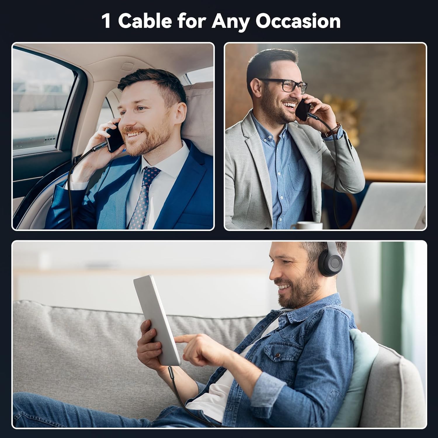 4-in-1 Multi USB Fast Charging Cable — Universal Power Cord for All Devices