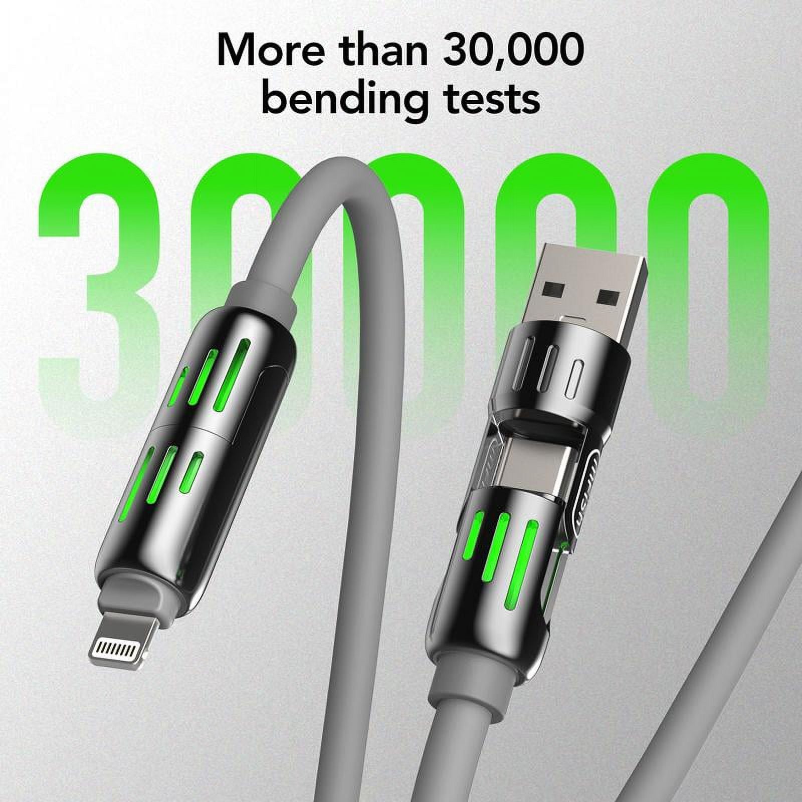 4-in-1 Multi USB Fast Charging Cable — Universal Power Cord for All Devices