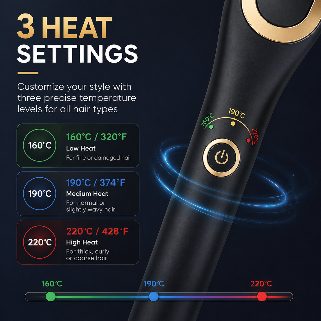 Electric Heated Beard Straightener Comb — Ionic Hot Brush for Men