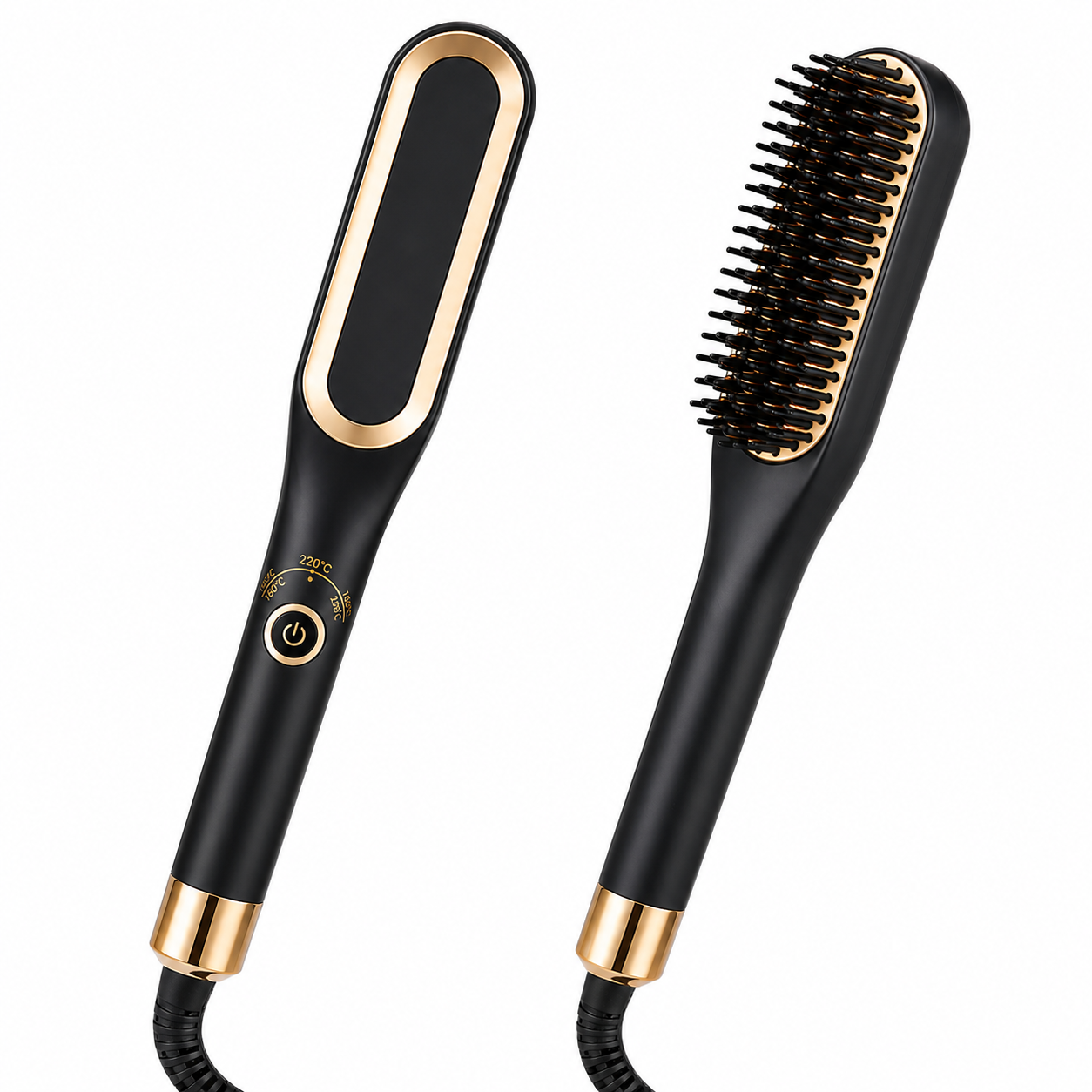 Electric Heated Beard Straightener Comb — Ionic Hot Brush for Men
