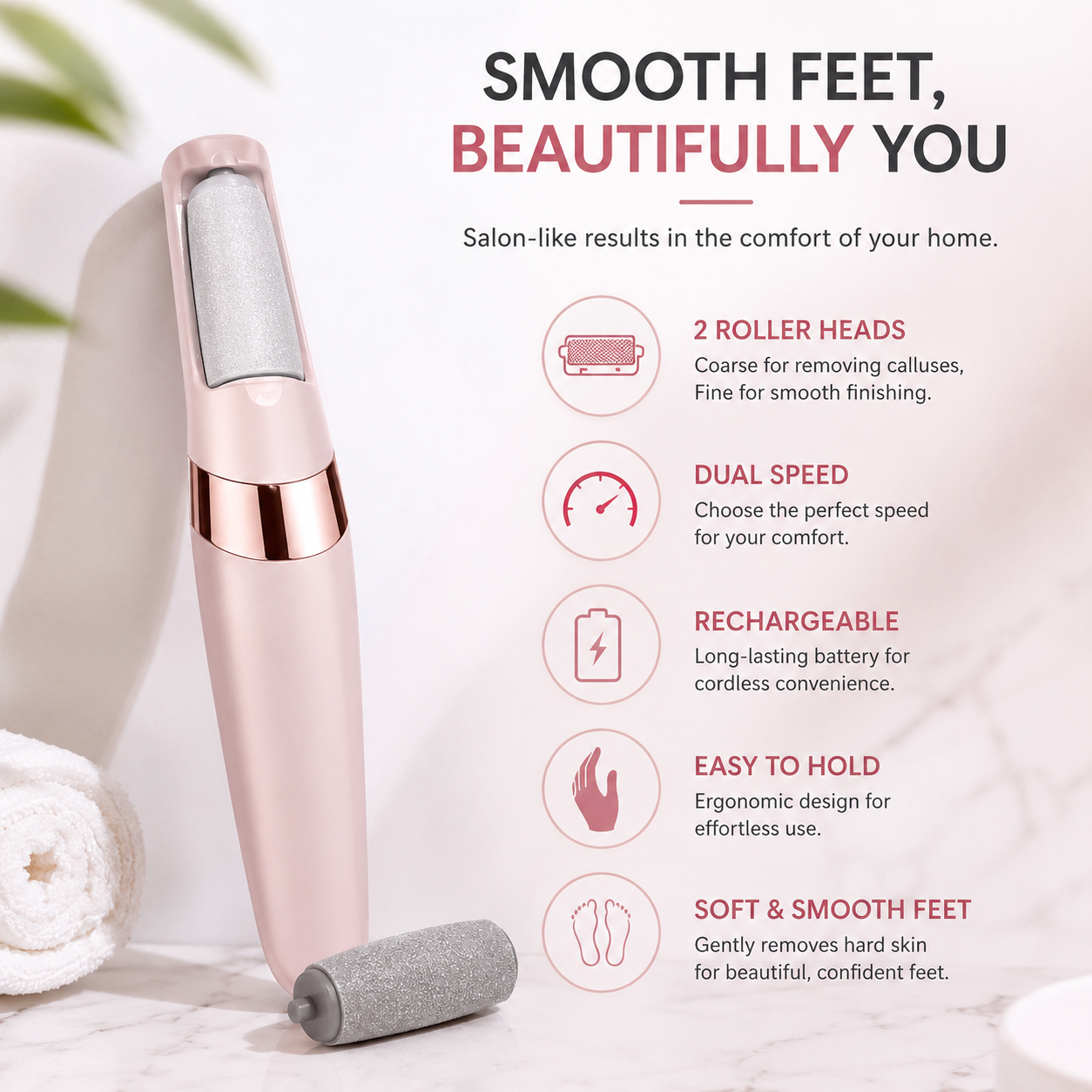 Electric Pedicure Foot File Callus Remover