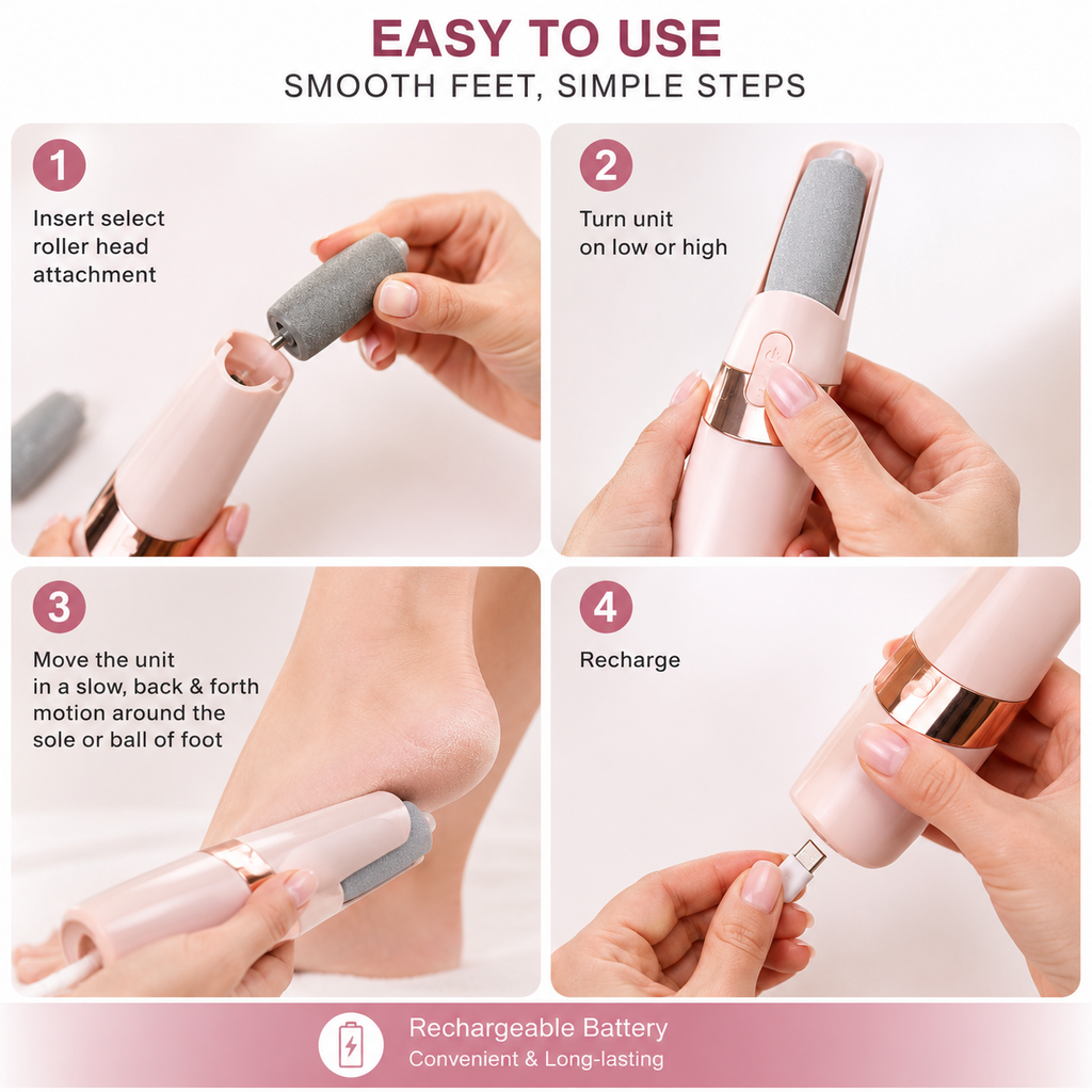 Electric Pedicure Foot File Callus Remover