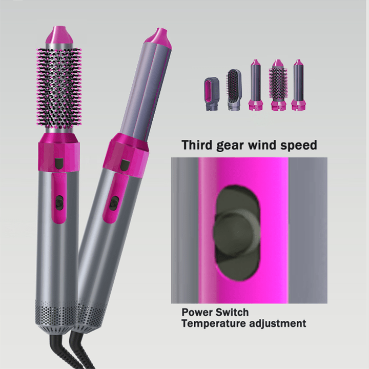 Hot Air Brush 5-in-1 — Professional Salon Styler at Home