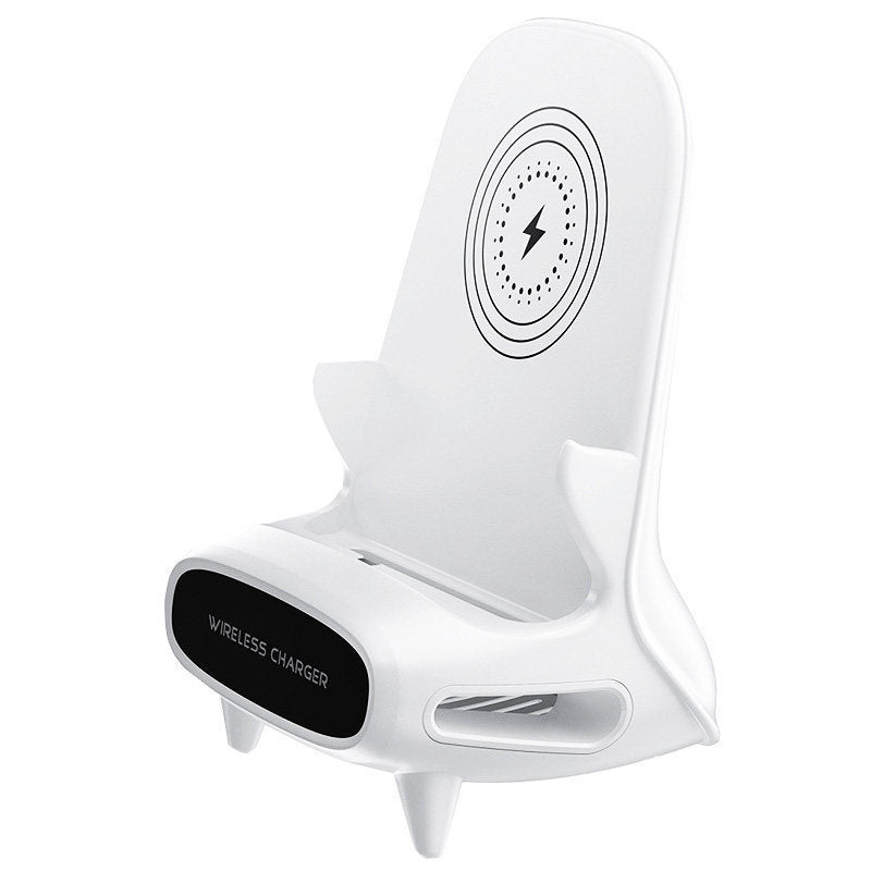 Mini Chair Wireless Charger — 10W Fast Charge Phone Stand & Desk Holder